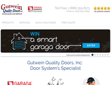 Tablet Screenshot of gqdoors.com